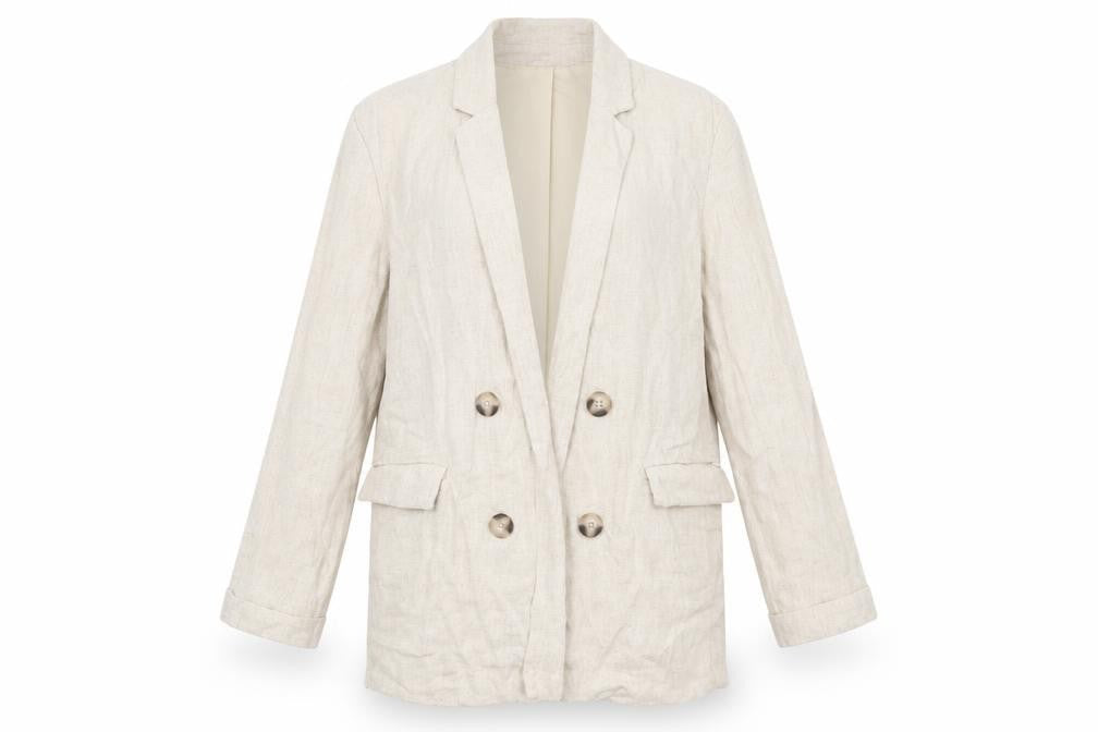 Stradivarius Womens Beige Jacket Blazer Size L