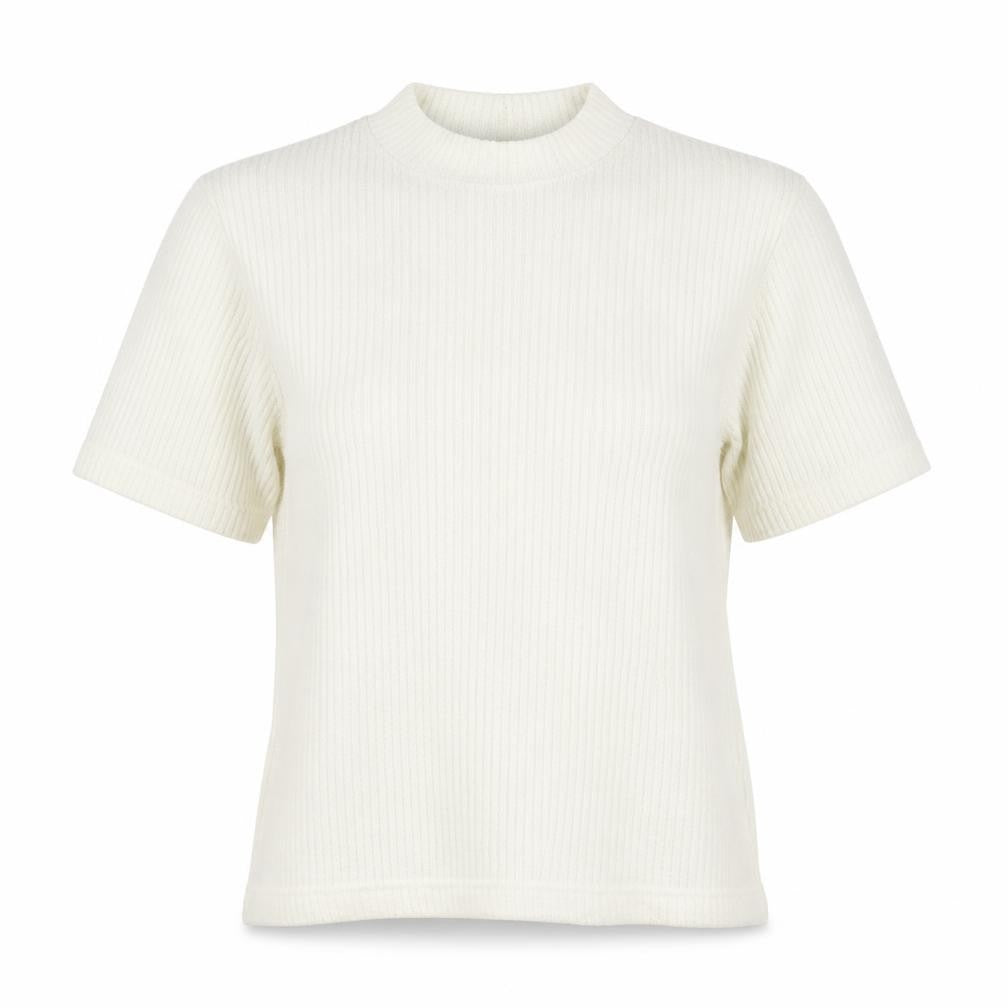 Dash Womens Ivory Mock Neck Polyester Pullover Jumper Size 14