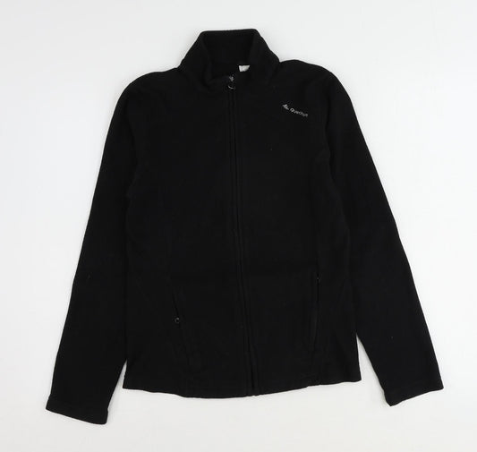 Quechua Womens Black Jacket Size XS Zip - Quarter-Zip