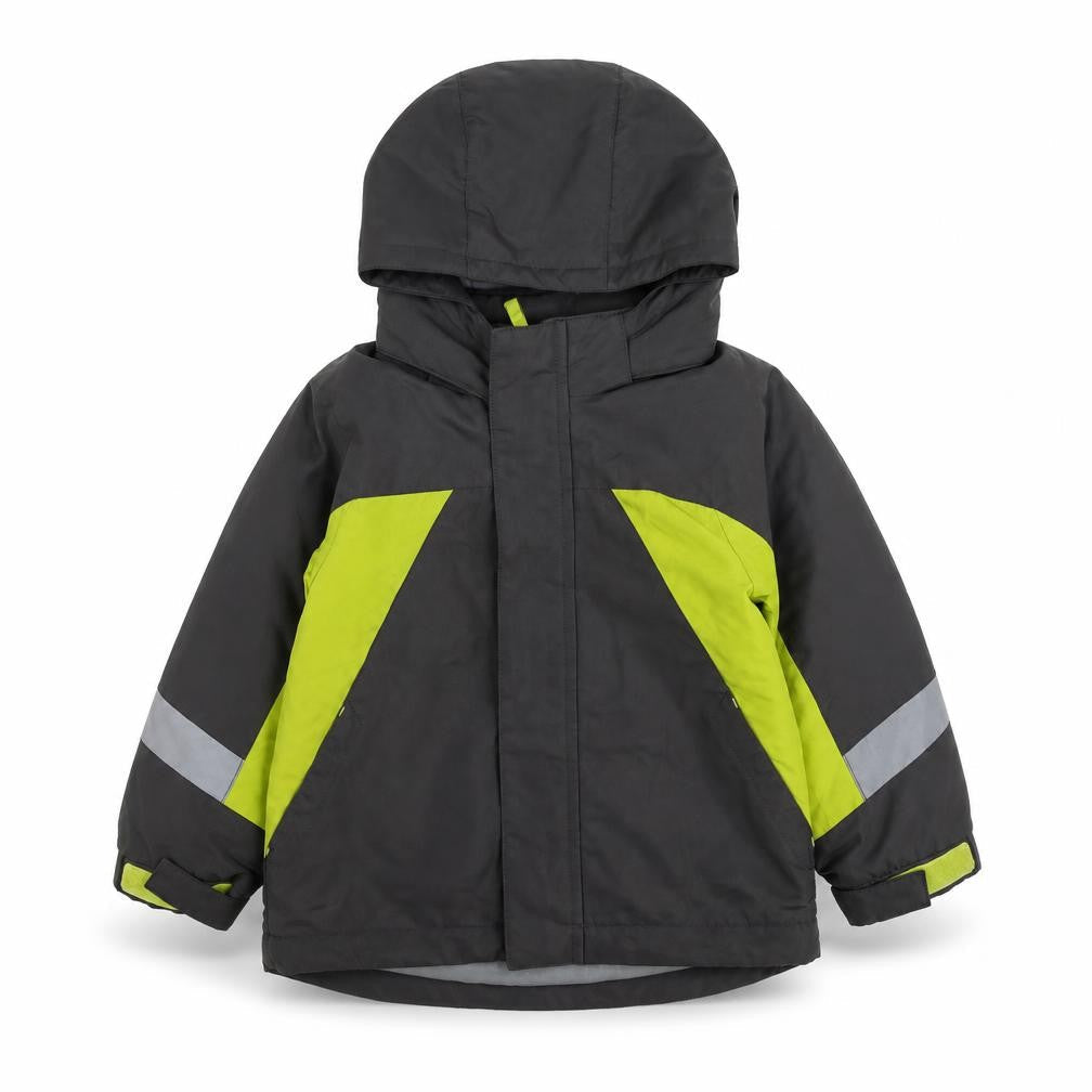 Front view of Circo boys’ grey jacket, size 3, years zip