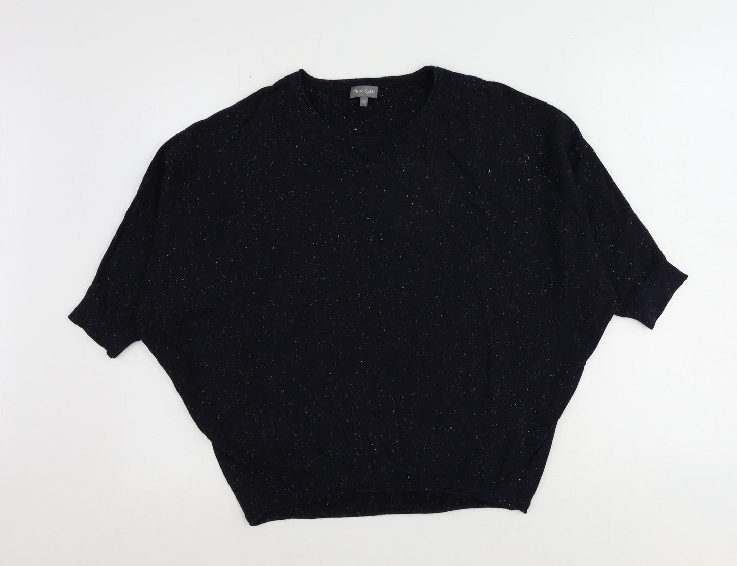 Phase Eight Womens Blue Round Neck Cotton Pullover Jumper Size XS