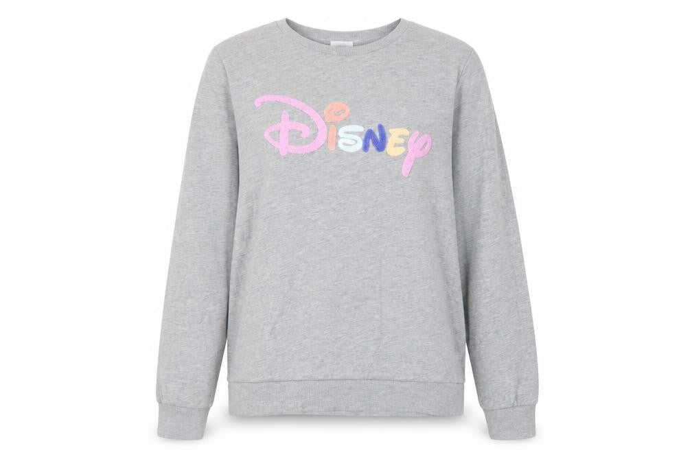 Womens UK L Regular Disney Grey Pullover Sweatshirt