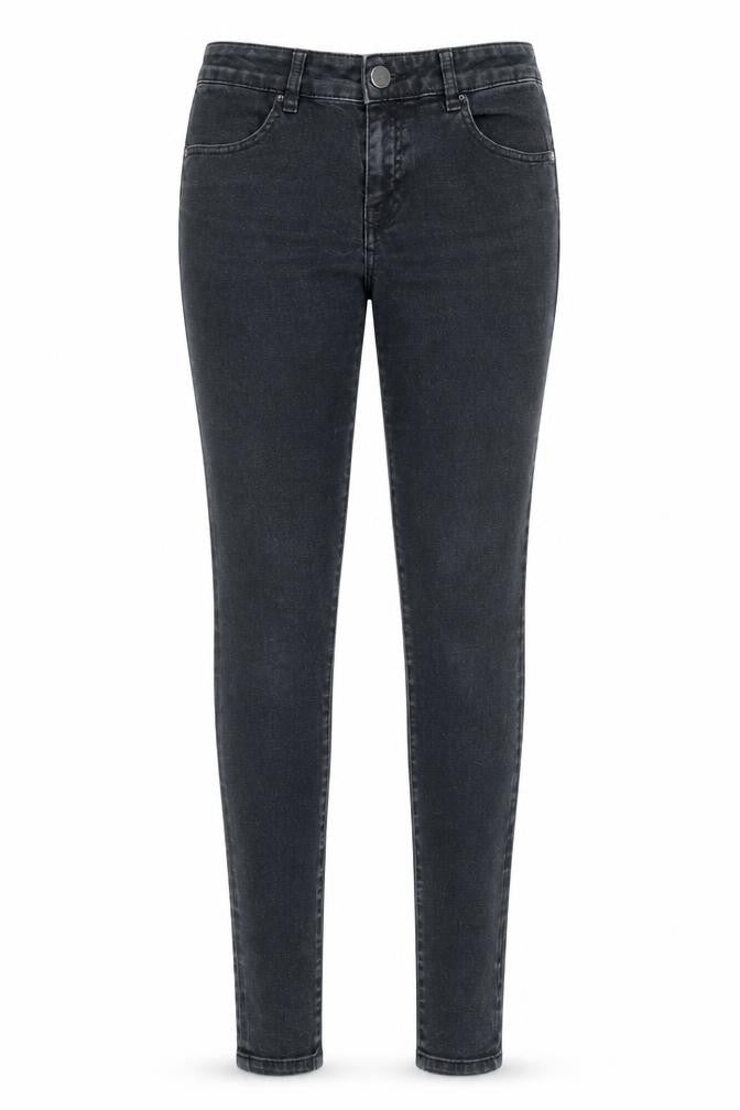 Warehouse Womens Black Cotton Skinny Jeans Size 10 L28 in Regular Zip - Pockets