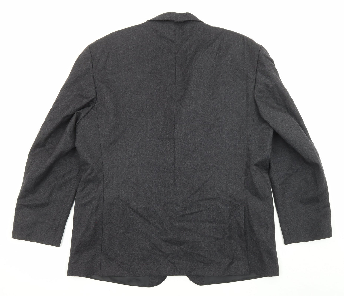 Dunn & Co Mens Grey Polyester Jacket Suit Jacket Size 52 Regular