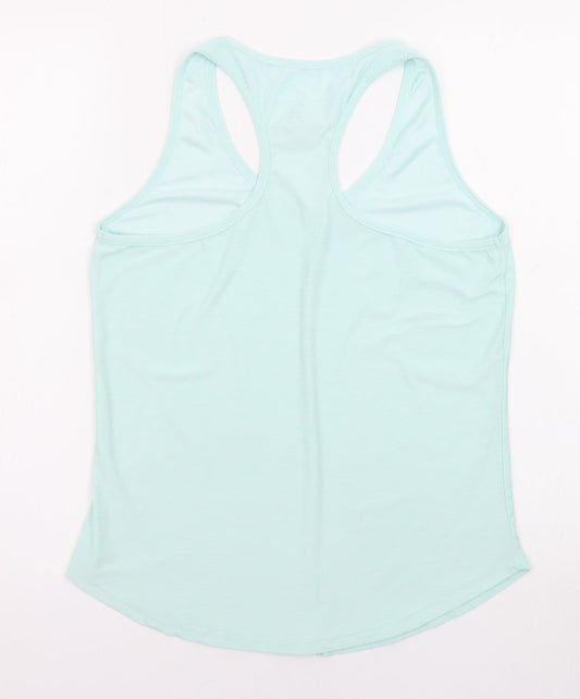 Bally Womens Blue Polyester Basic Tank Size M V-Neck Pullover