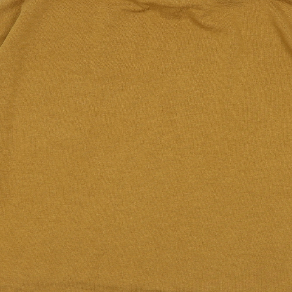 Zara Womens Yellow Cotton Pullover Sweatshirt Size L Pullover - In Control Of My Reality