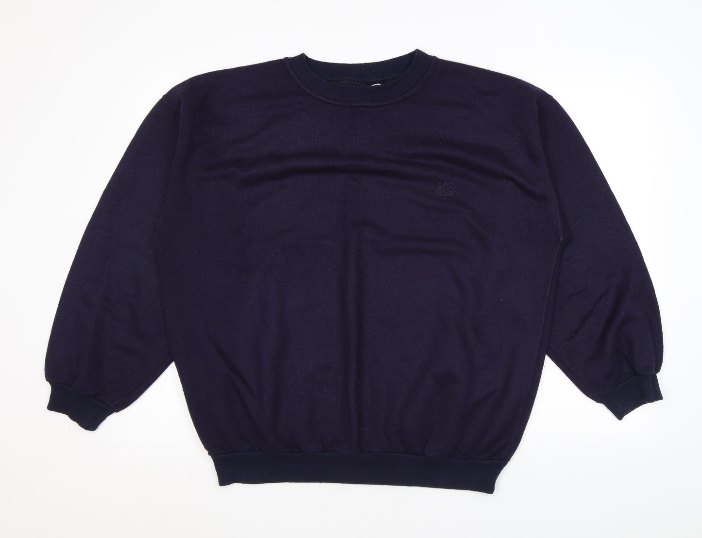 C&A Mens Blue Acrylic Pullover Sweatshirt Size L