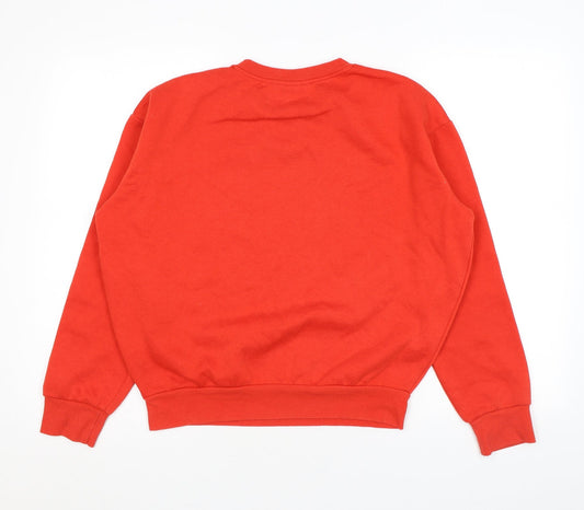 FRIENDS Womens Red Polyester Pullover Sweatshirt Size XS Pullover - Friends TV Series