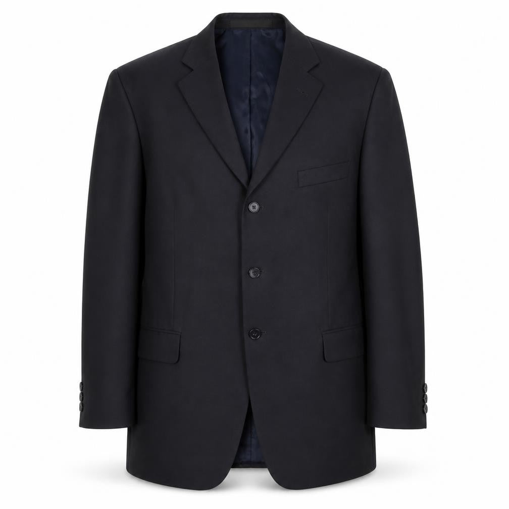 Marks and Spencer Mens Black Polyester Jacket Suit Jacket Size 42 Regular