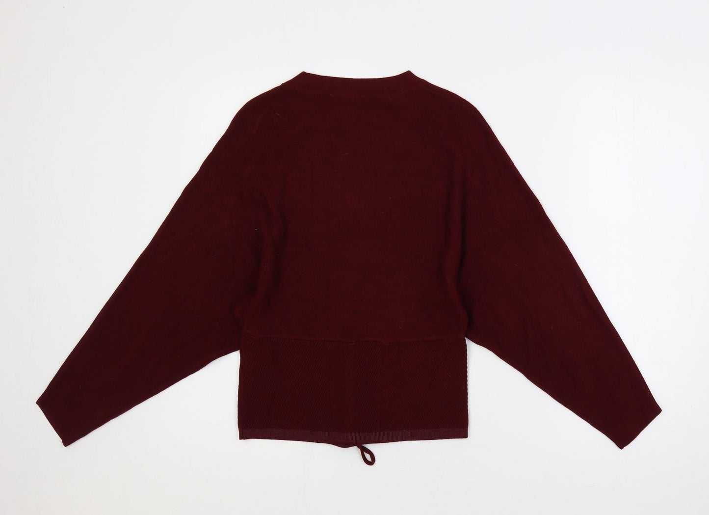 Marks and Spencer Womens Purple Crew Neck Viscose Pullover Jumper Size 8