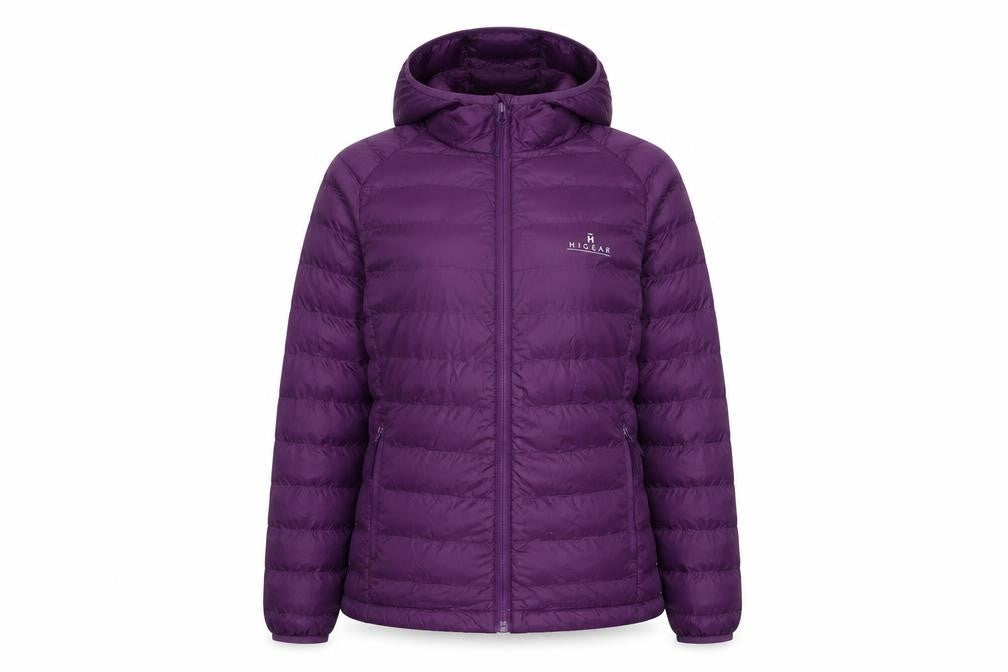 Womens UK Size 10  Hi Gear Purple Nylon Coat