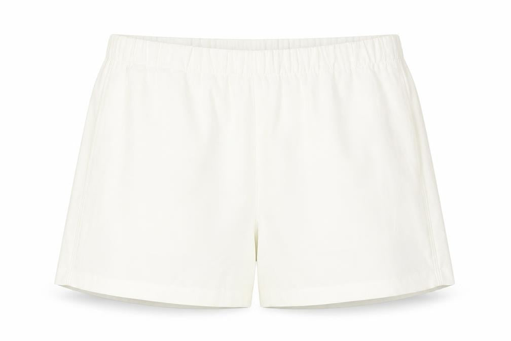 Marks and Spencer Womens Ivory Polyester Basic Shorts Size 20 L6 in Regular Pull On