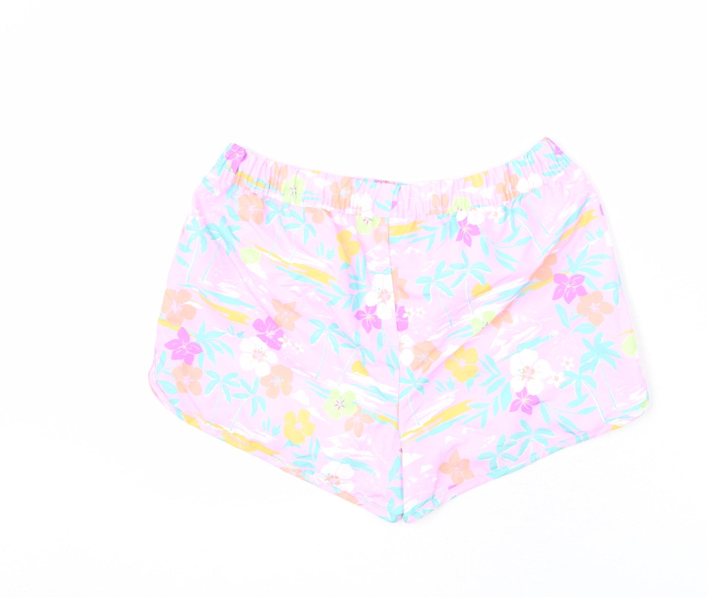 Marks and Spencer Boys Multicoloured Geometric Polyester Bermuda Shorts Size 13-14 Years Regular Drawstring - Swim Shorts