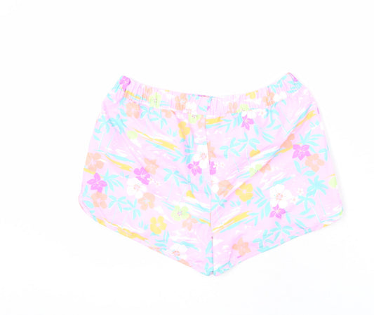 Marks and Spencer Boys Multicoloured Geometric Polyester Bermuda Shorts Size 13-14 Years Regular Drawstring - Swim Shorts