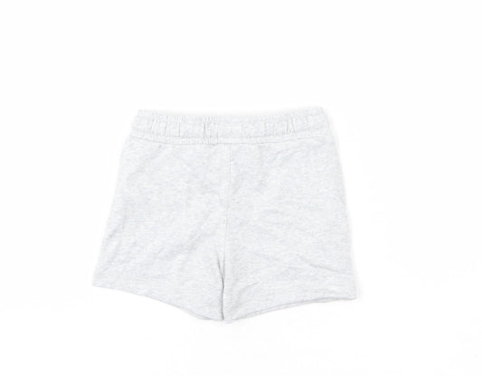 Marks and Spencer Boys Grey Cotton Sweat Shorts Size 2-3 Years Regular