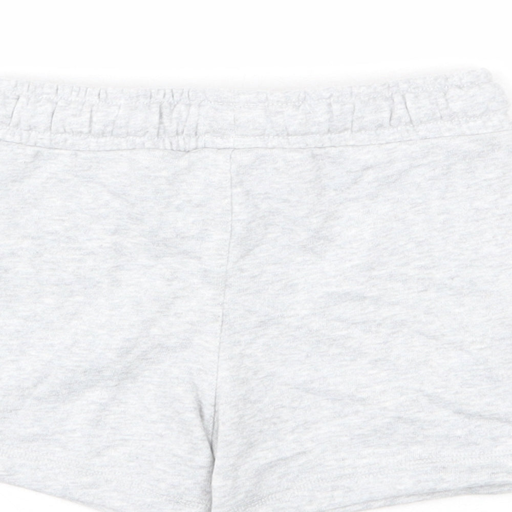 Marks and Spencer Boys Grey Cotton Sweat Shorts Size 2-3 Years Regular