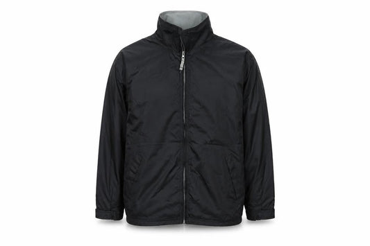 B&C Mens Black Rain Coat Coat Size XL Zip