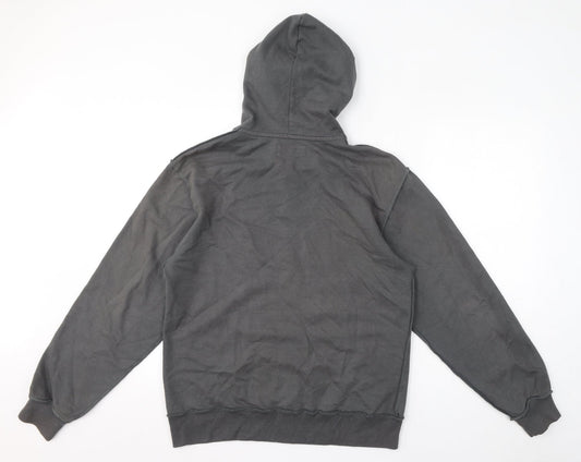 Lewis & Finch Mens Grey Cotton Full Zip Hoodie Size S - Size S/M