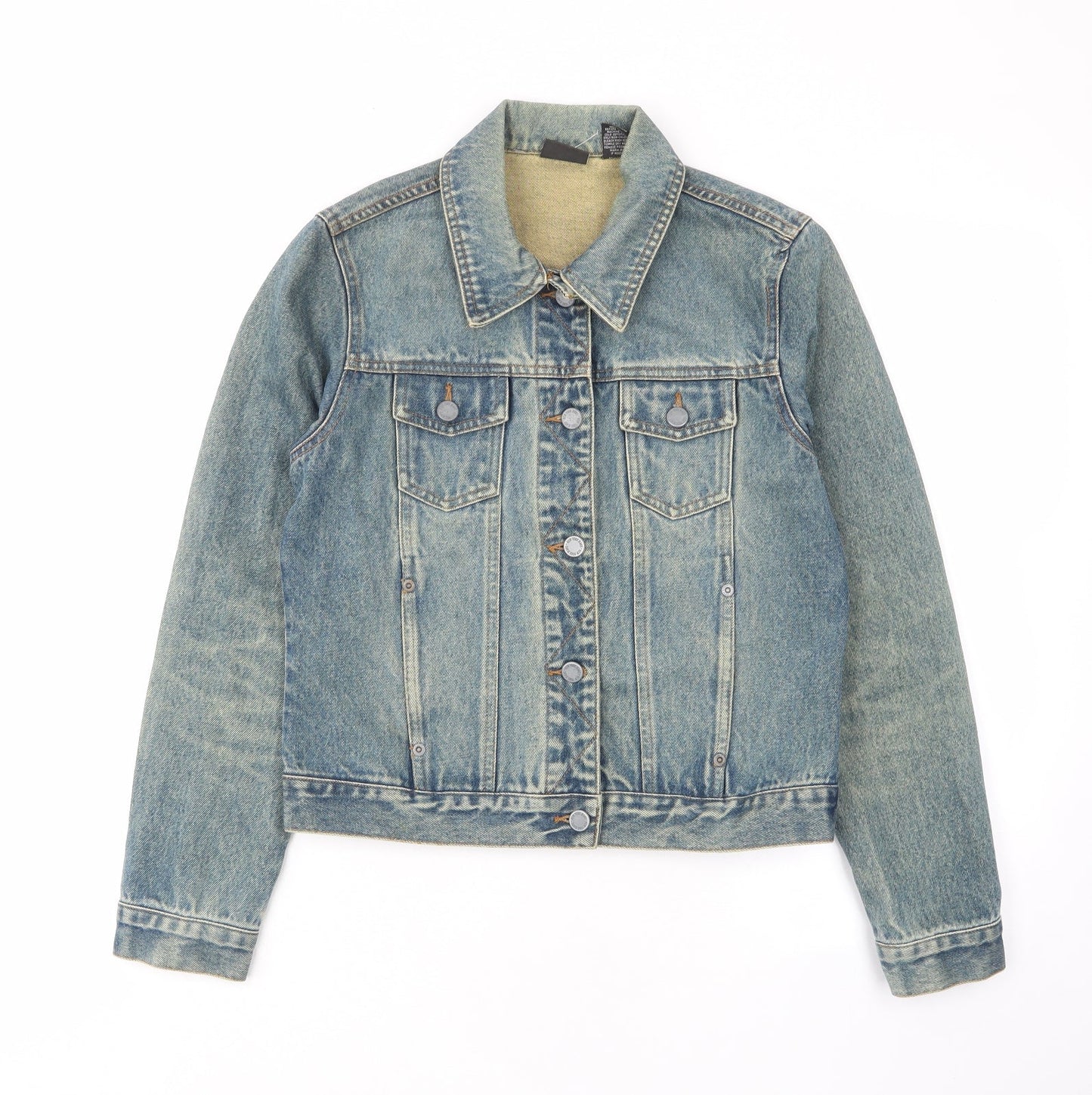 New York & Company Womens Blue Jacket Size S Button - Pockets