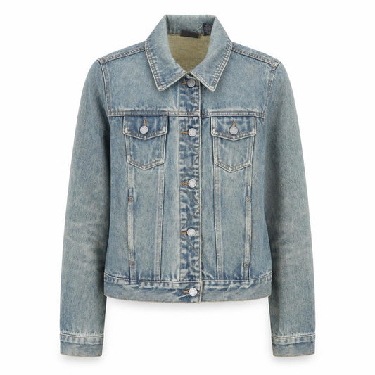 New York & Company Womens Blue Jacket Size S Button - Pockets