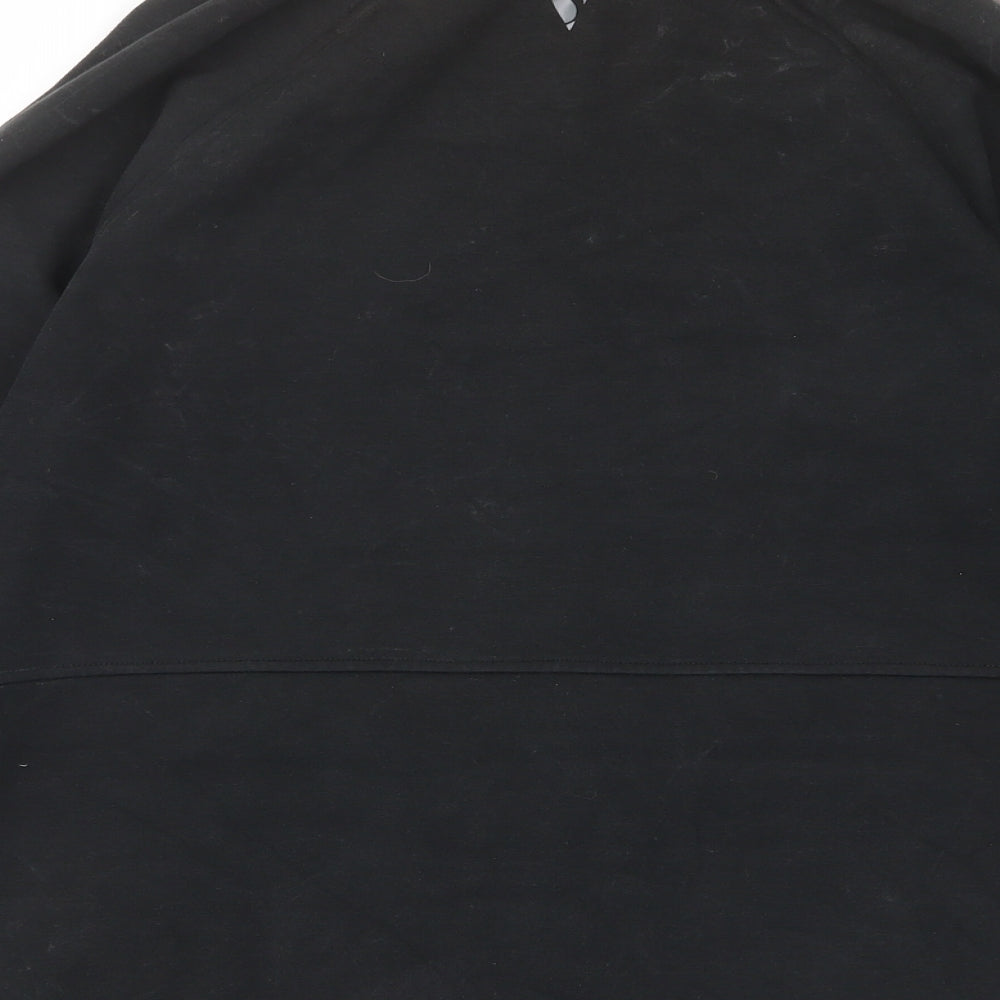 Skechers Womens Black Polyester Pullover Sweatshirt Size L Zip - Pockets