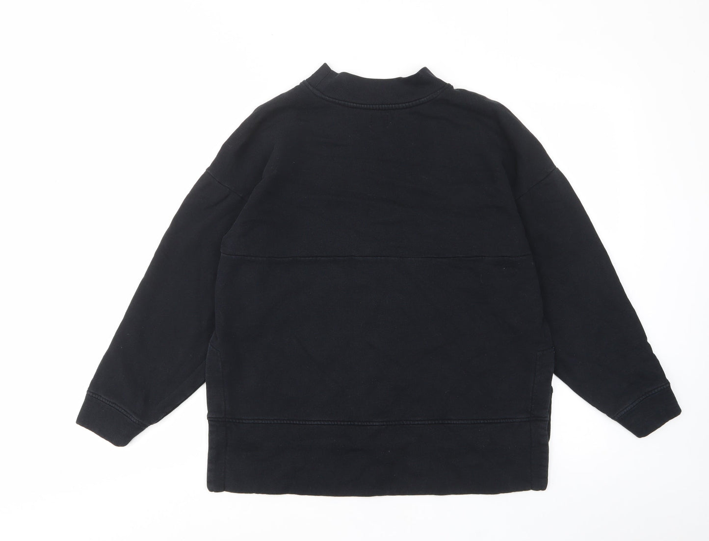 Kiin Womens Black Cotton Pullover Sweatshirt Size XS Pullover