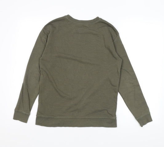 H&M Boys Green Cotton Pullover Sweatshirt Size 10 Years Pullover - Video Games