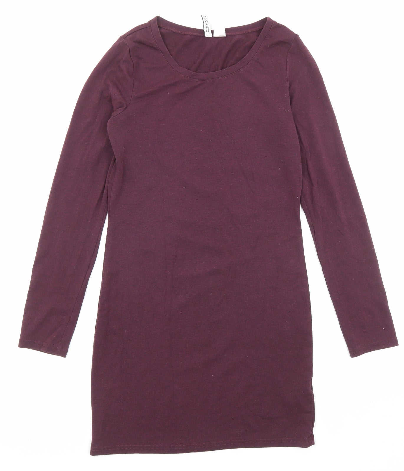 Divided by H&M Womens Purple Polyester Mini Size S Crew Neck Pullover