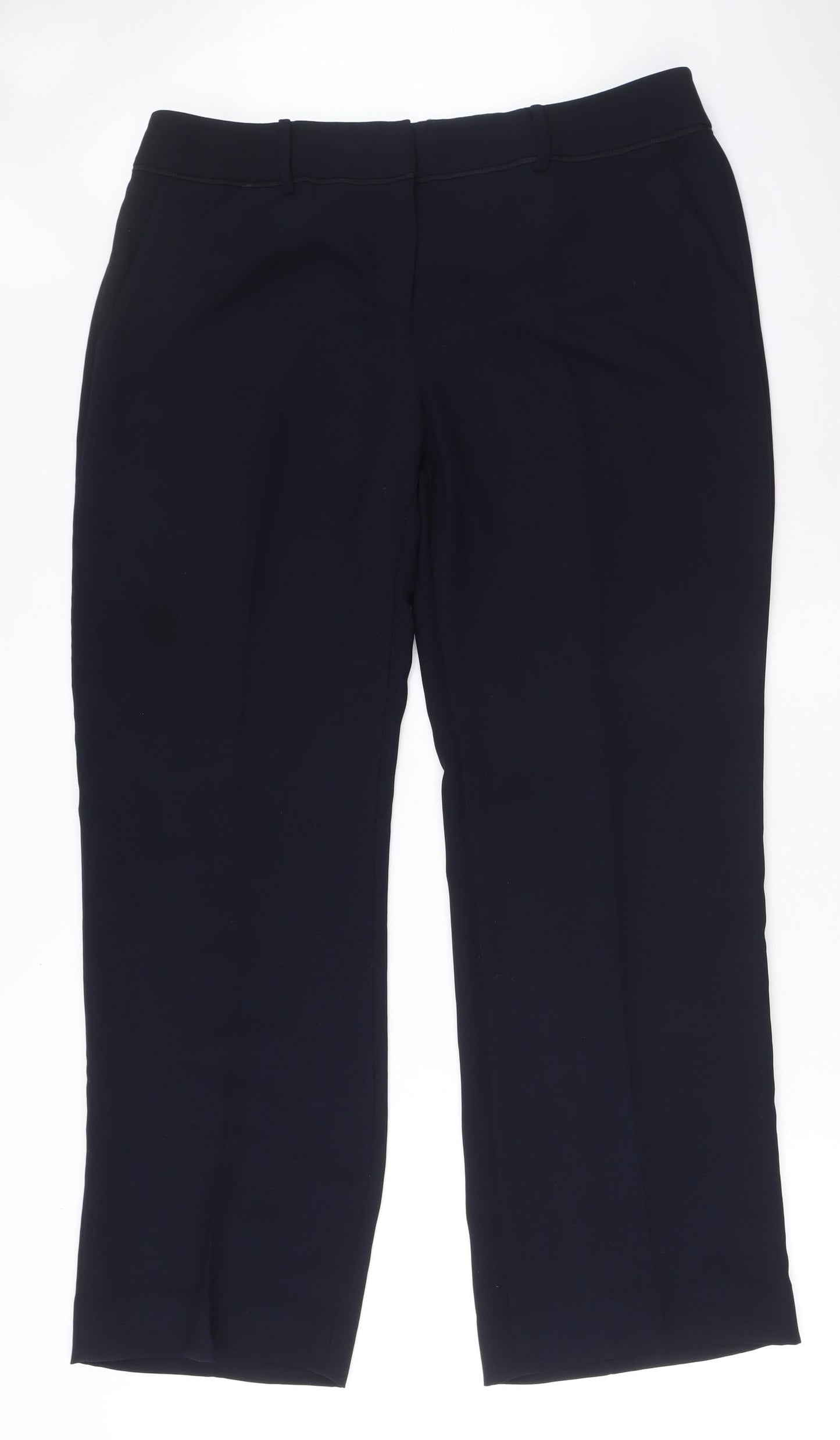 PLANET Womens Blue Polyester Dress Pants Trousers Size 14 L29 in Regular Zip