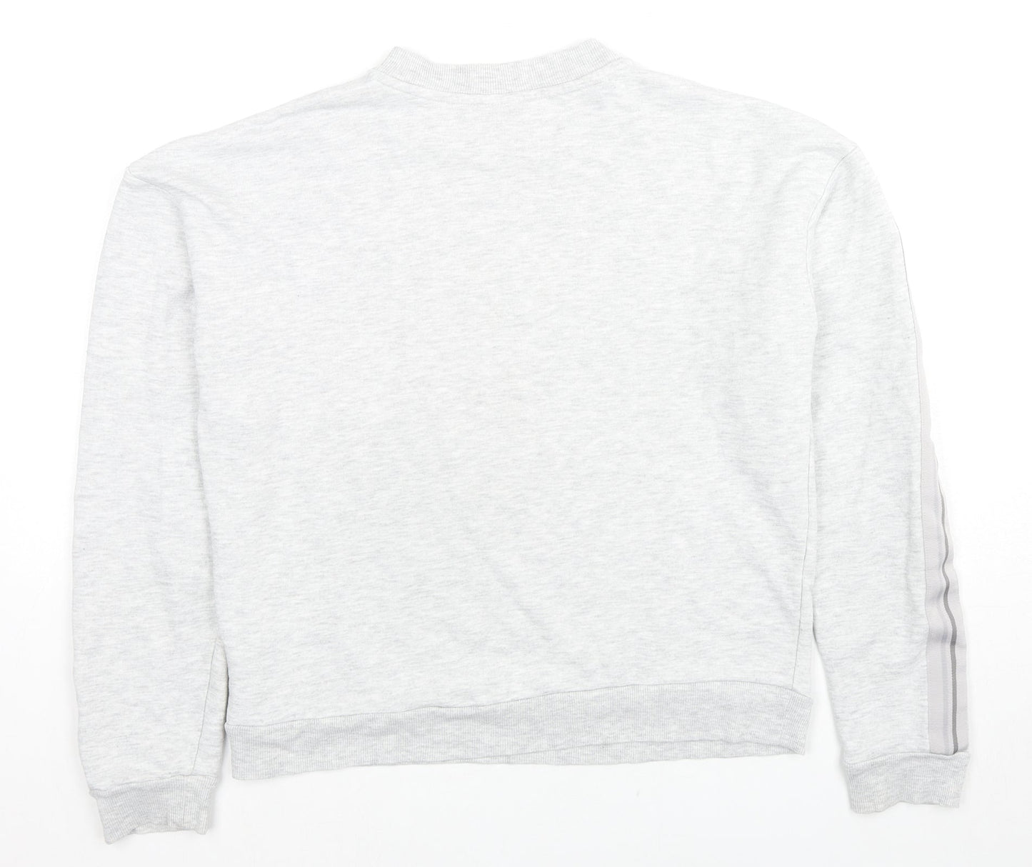 Topshop Womens Grey Cotton Pullover Sweatshirt Size 6 Pullover