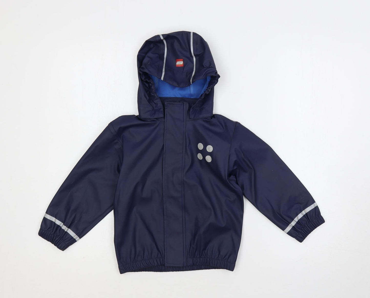 LEGO Boys Blue Rain Coat Coat Size 3 Years Zip - Hooded