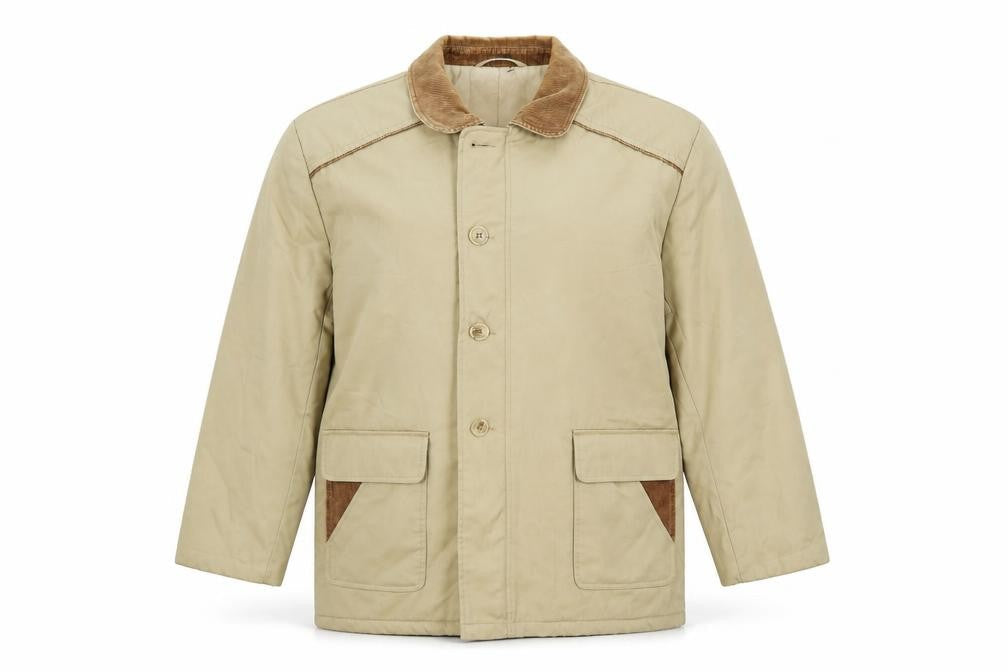 San Rosa Mens Beige Overcoat Coat Size XL Button