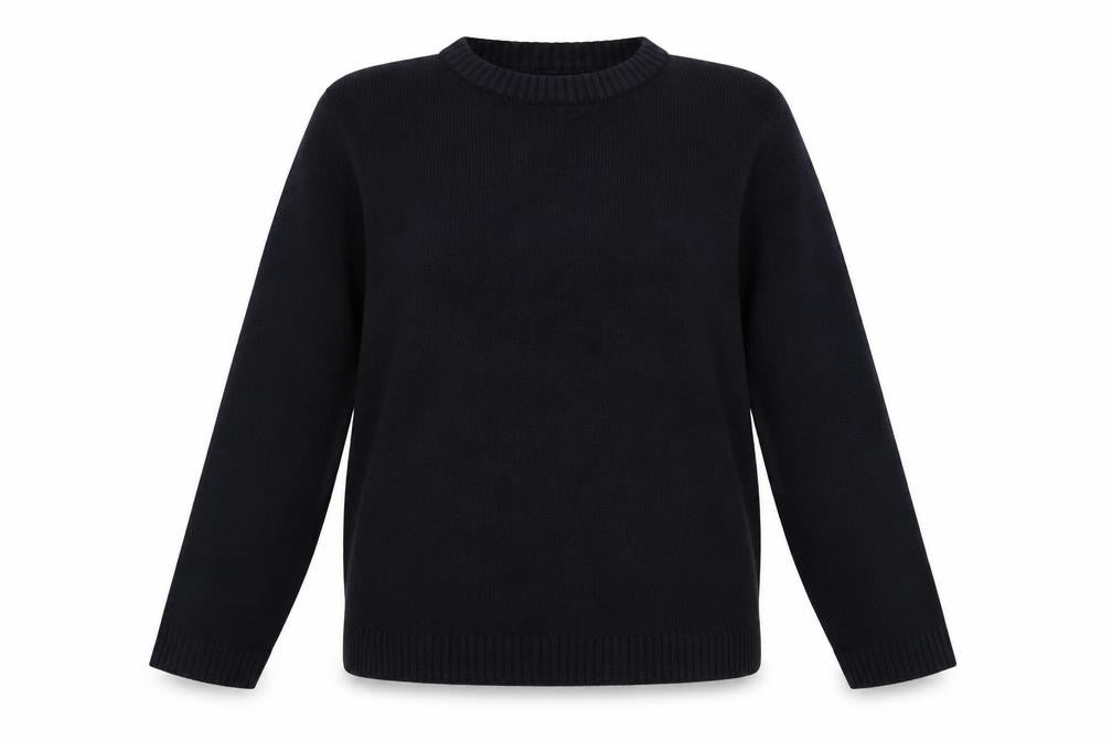Womens UK 16 Regular Anthology Blue Pullover Tight-Knit
