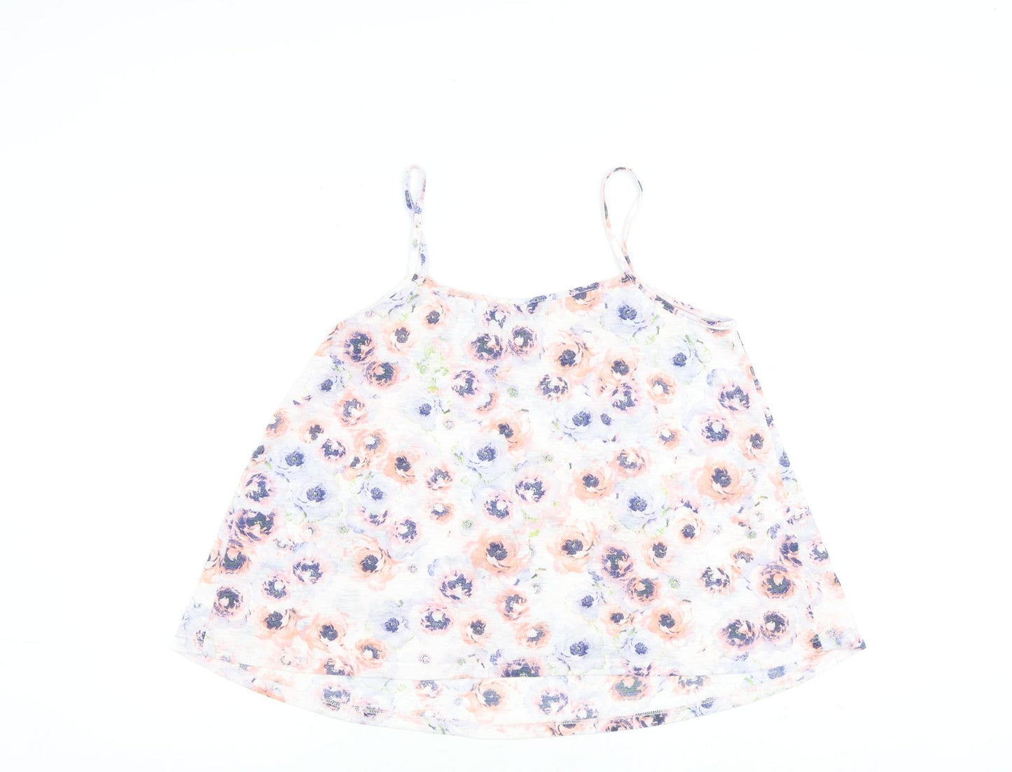 Dorothy Perkins Womens Multicoloured Floral Polyester Camisole Tank Size 14 Scoop Neck