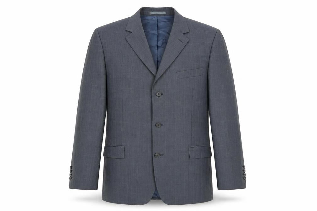 Blazer Mens Blue Wool Jacket Blazer Size 42 Regular