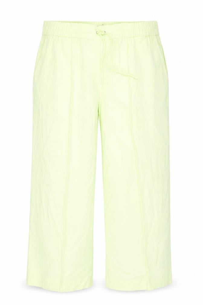 Marks and Spencer Womens Green Polyester Trousers Size 20 L31 in Regular Tie