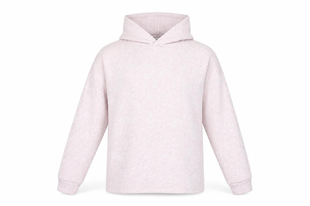 Marks and Spencer Girls Pink Viscose Pullover Hoodie Size 12-13 Years Pullover
