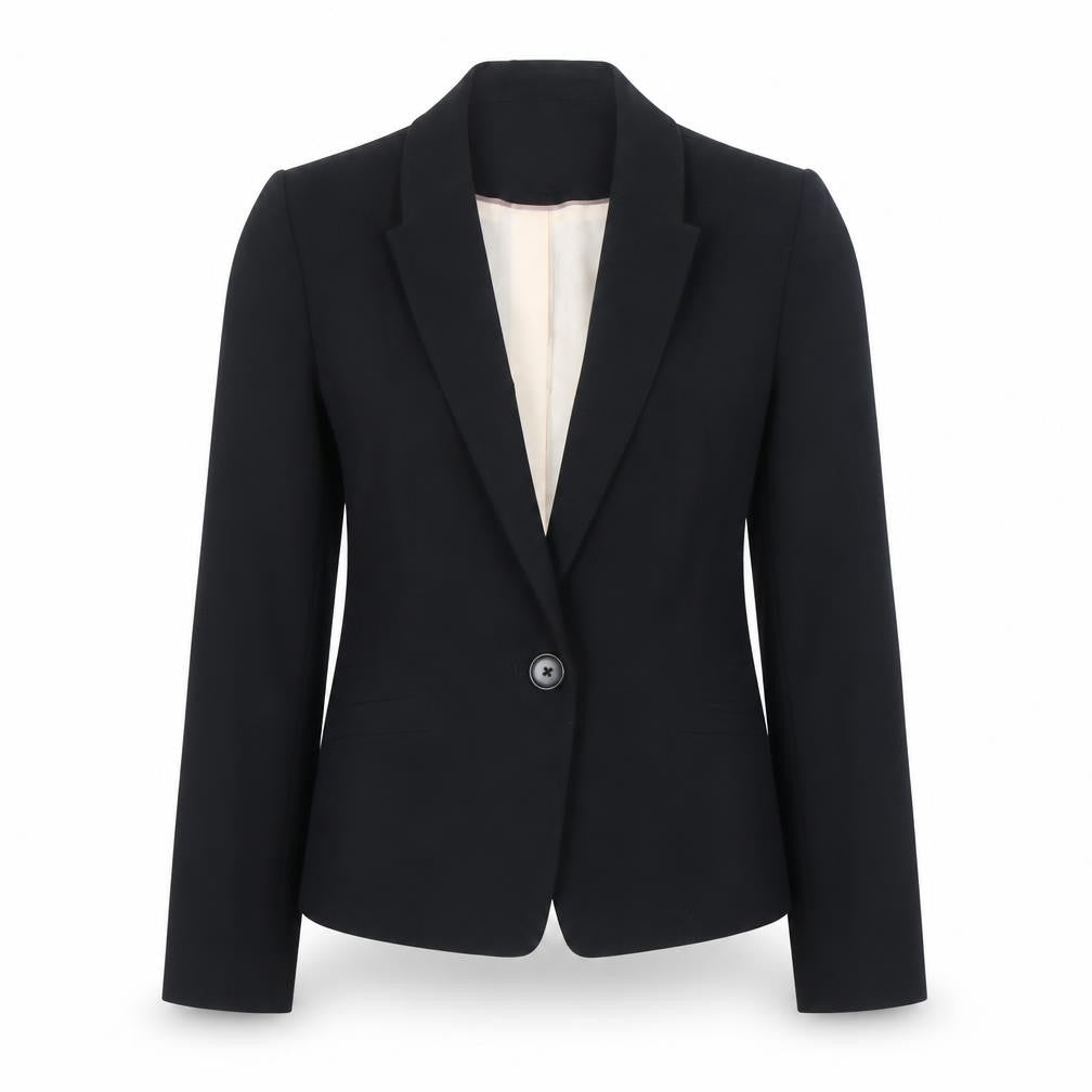 Marks and Spencer Womens Black Jacket Blazer Size 8 Button