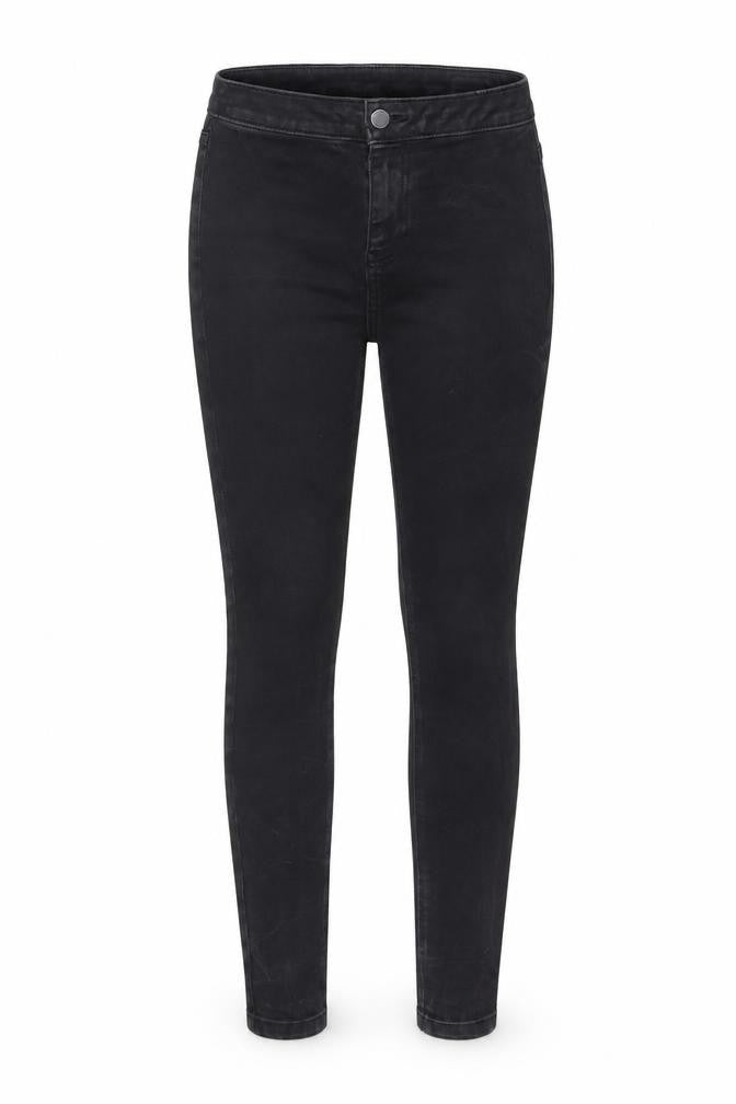 TU Womens Black Cotton Skinny Jeans Size 10 L25 in Regular Zip