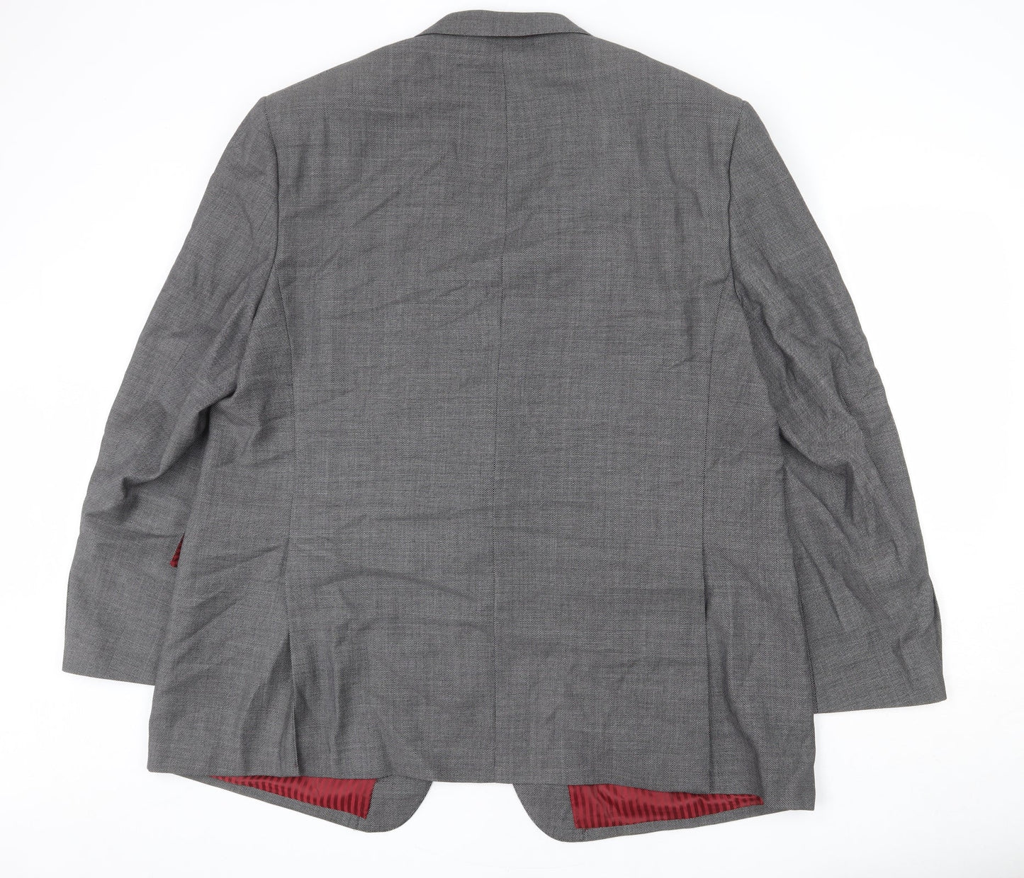 Marks and Spencer Mens Grey Wool Jacket Blazer Size 42 Regular