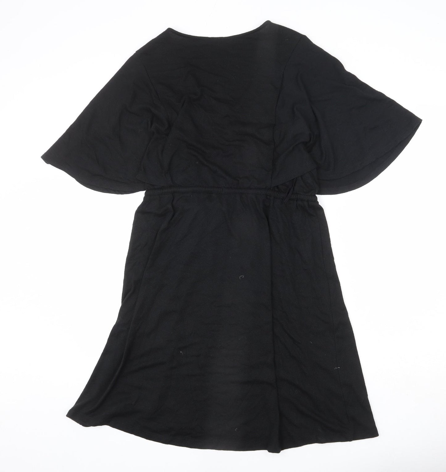 Gap Womens Black Polyester A-Line Size M V-Neck Pullover - Bows