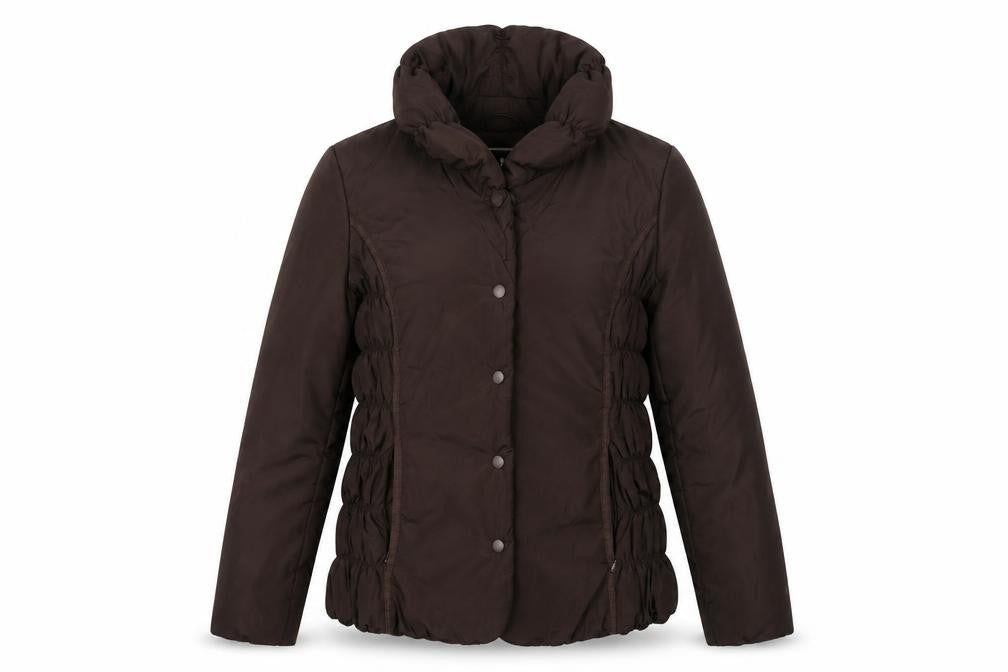 CMP Womens Brown Quilted Jacket Size 10 Button