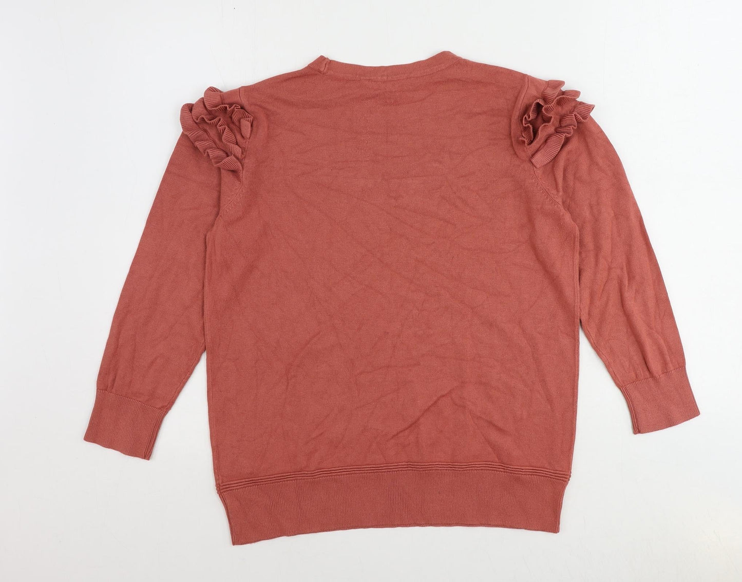 Principles Womens Pink Round Neck Viscose Pullover Jumper Size 12