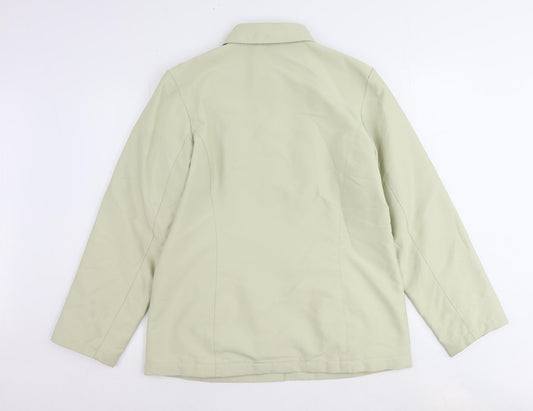 Joie de Vivre Womens Beige Jacket Size 14 Zip