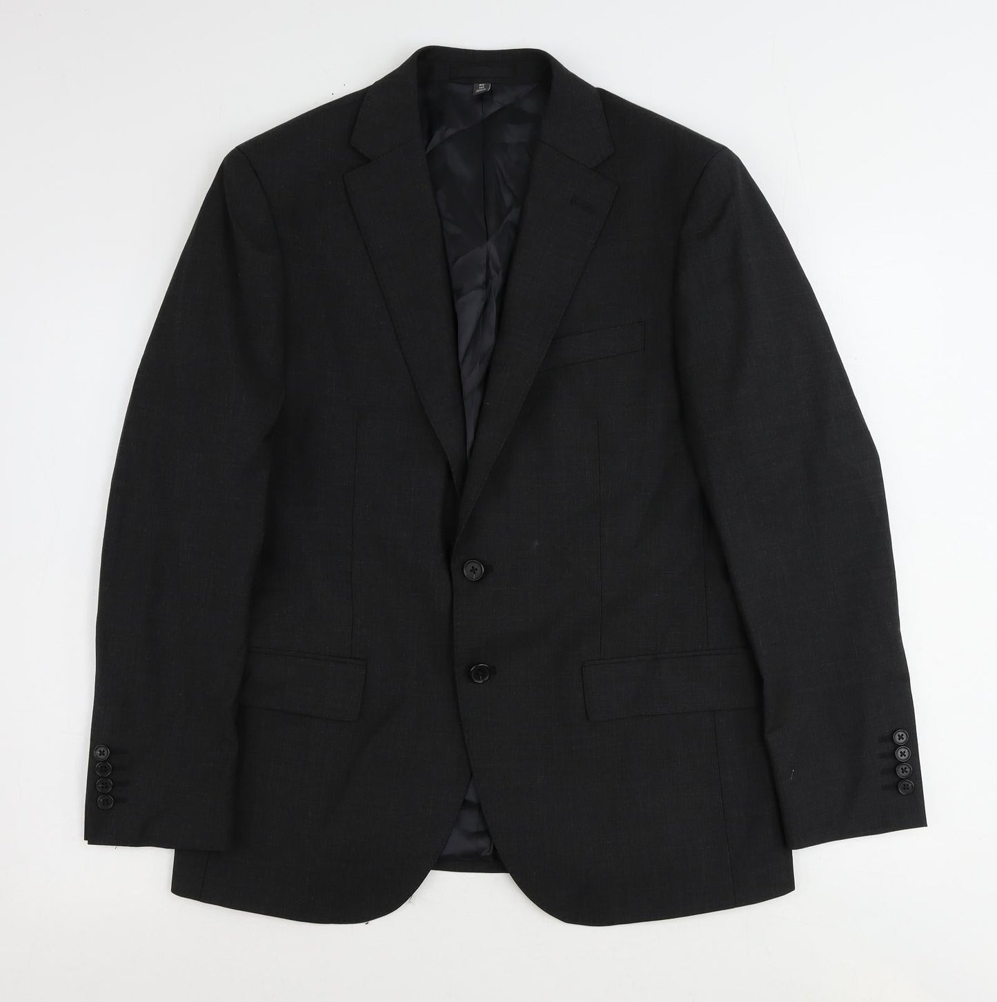 Marks and Spencer Mens Grey Wool Jacket Suit Jacket Size 40 Regular