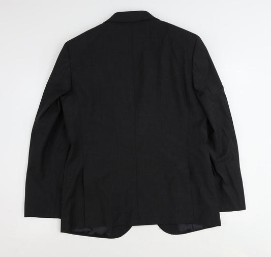 Marks and Spencer Mens Grey Wool Jacket Suit Jacket Size 40 Regular