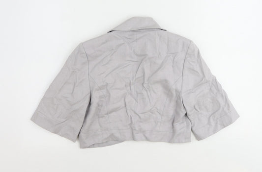 NEXT Womens Purple Jacket Blazer Size 10 Button