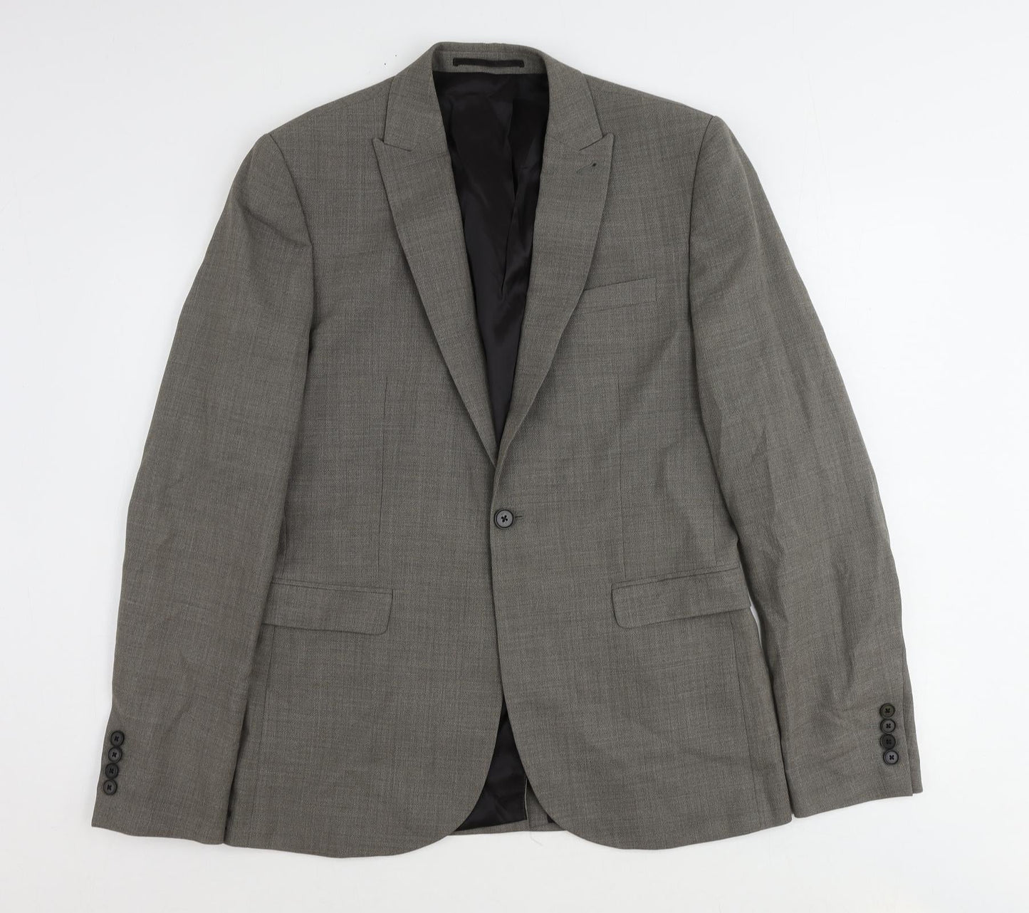 NEXT Mens Brown Wool Jacket Suit Jacket Size 40 Regular