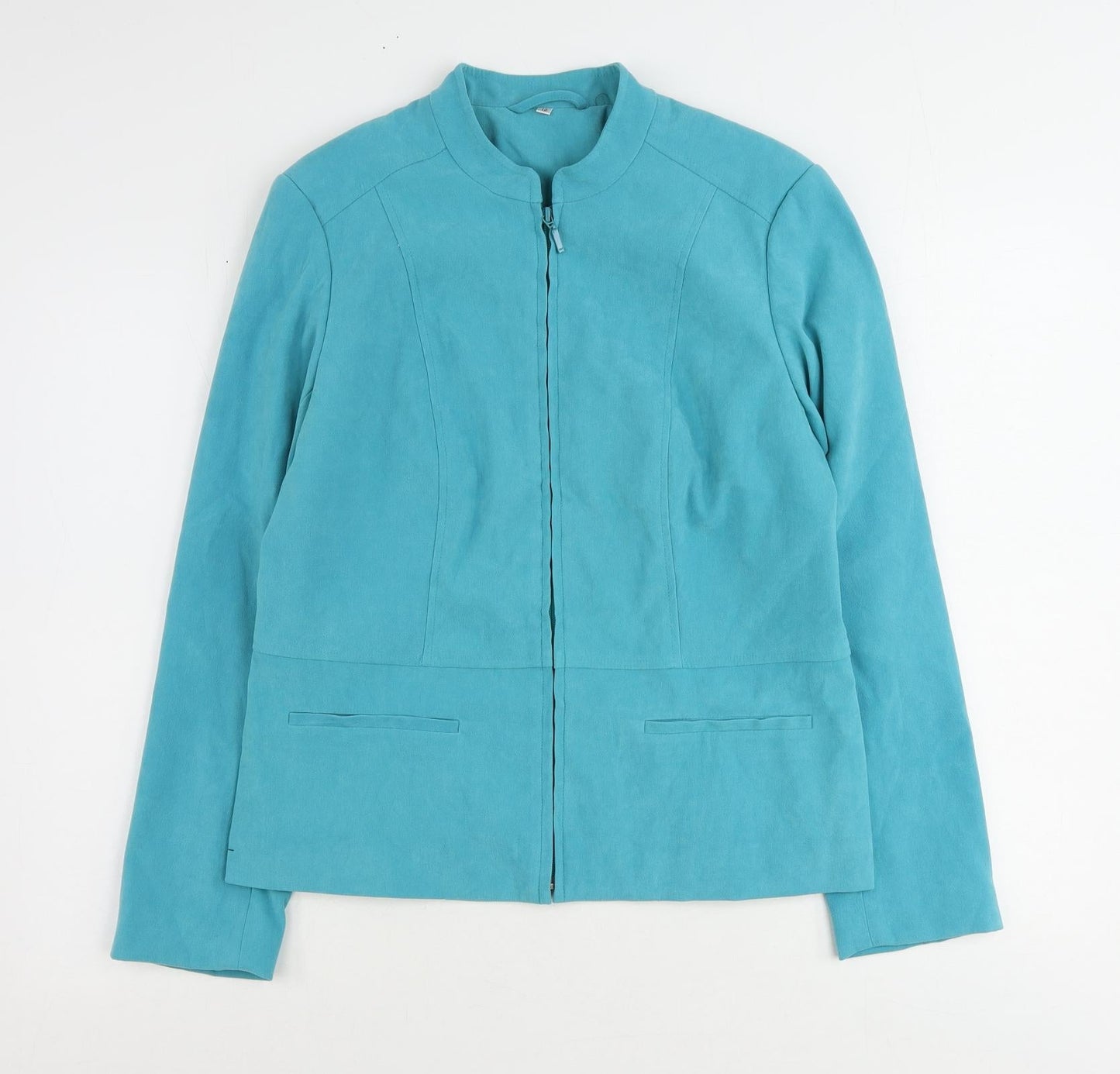 EWM Womens Blue Jacket Size 12 Zip