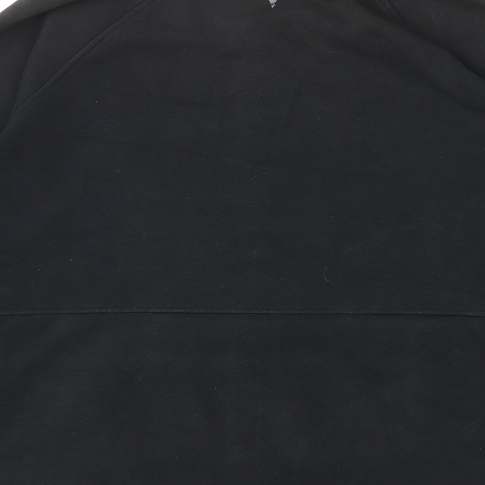 Skechers Womens Black Cotton Full Zip Sweatshirt Size L Pullover - Pockets